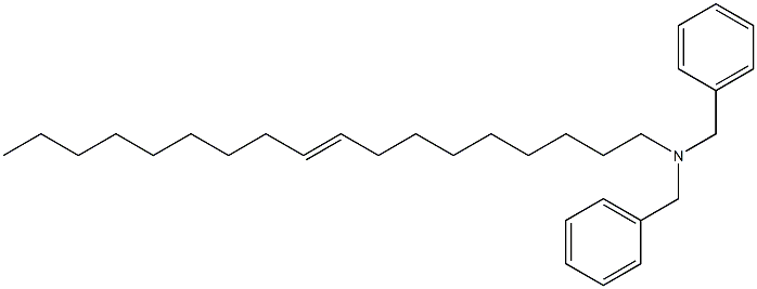 (9-Octadecenyl)dibenzylamine Struktur