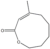 (Z)-4-Methyl-1-oxacyclonona-3-en-2-one Struktur