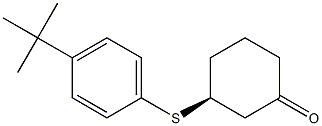 (3S)-3-(4-tert-Butylphenylthio)cyclohexanone Struktur