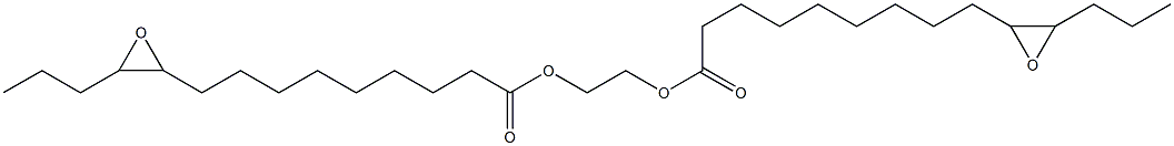 Bis(10,11-epoxymyristic acid)1,2-ethanediyl ester Struktur