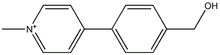 4-(4-Hydroxymethylphenyl)-1-methylpyridinium Struktur