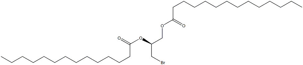 [S,(-)]-3-Bromo-1,2-propanediol dimyristate Struktur