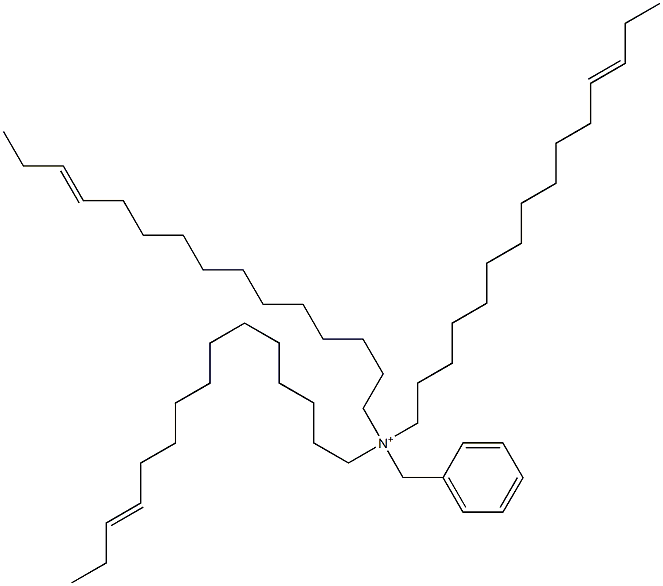 Tri(12-pentadecenyl)benzylaminium Struktur