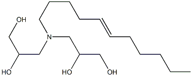 3,3'-(5-Undecenylimino)bis(propane-1,2-diol) Struktur