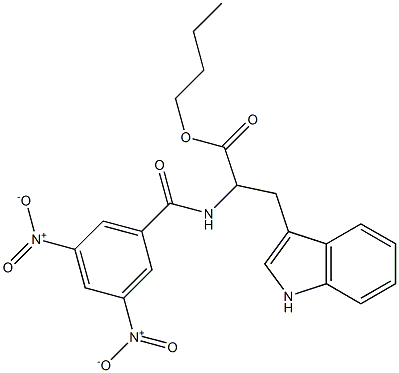 2-[(3,5-Dinitrobenzoyl)amino]-3-(1H-indol-3-yl)propanoic acid butyl ester Struktur