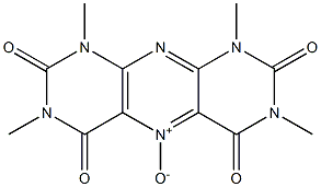 1,3,7,9-Tetrahydro-1,3,7,9-tetramethylpyrimido[5,4-g]pteridine-2,4,6,8-tetrone 5-oxide Struktur