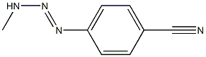 4-(3-Methyl-1-triazeno)benzonitrile Struktur