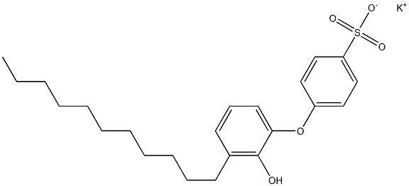 2'-Hydroxy-3'-undecyl[oxybisbenzene]-4-sulfonic acid potassium salt Struktur