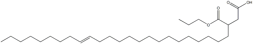 3-(15-Tetracosenyl)succinic acid 1-hydrogen 4-propyl ester Struktur