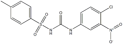 1-(4-Chloro-3-nitrophenyl)-3-(4-methylphenylsulfonyl)urea Struktur