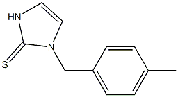 1-(4-Methylbenzyl)-1,3-dihydro-2H-imidazole-2-thione Struktur