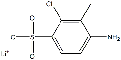 4-Amino-2-chloro-3-methylbenzenesulfonic acid lithium salt Struktur