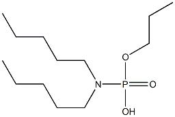 N,N-Dipentylamidophosphoric acid hydrogen propyl ester Struktur