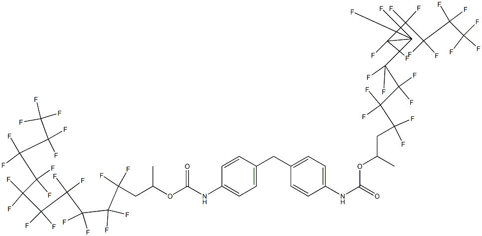 4,4'-Methylenebis[N-[1-methyl-2-(henicosafluorodecyl)ethyl]oxycarbonylaniline] Struktur