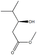 (S)-3-Hydroxy-4-methylpentanoic acid methyl ester Struktur