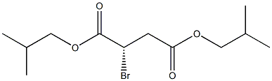 [S,(-)]-Bromosuccinic acid di(2-methylpropyl) ester Struktur