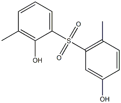 2,3'-Dihydroxy-3,6'-dimethyl[sulfonylbisbenzene] Struktur