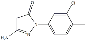 3-Amino-1-(3-chloro-4-methylphenyl)-5(4H)-pyrazolone Struktur