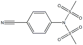 4-[Di(methylsulfonyl)amino]benzonitrile Struktur