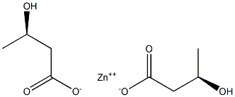 Bis[[R,(-)]-3-hydroxybutyric acid] zinc salt Struktur