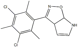 3-(3,5-Dichloro-2,4,6-trimethylphenyl)-3a,6a-dihydro-6H-pyrrolo[3,2-d]isoxazole Struktur