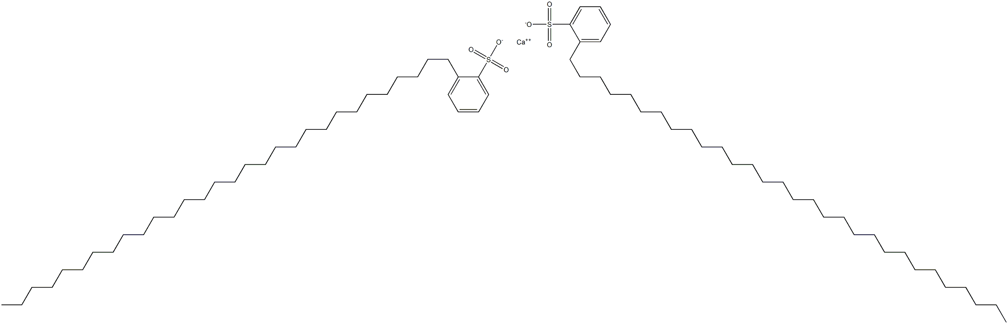 Bis(2-triacontylbenzenesulfonic acid)calcium salt Struktur