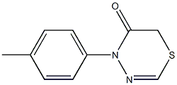 4-(4-Methylphenyl)-4H-1,3,4-thiadiazin-5(6H)-one Struktur