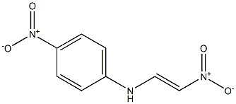 (E)-1-[(4-Nitrophenyl)amino]-2-nitroethene Struktur