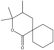 3,3,4-Trimethyl-2-oxaspiro[5.5]undecan-1-one Struktur