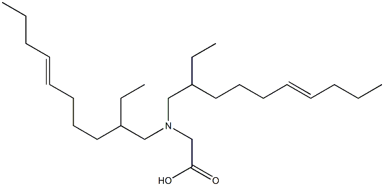 N,N-Bis(2-ethyl-6-decenyl)glycine Struktur