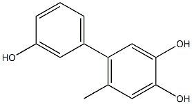 6-Methyl-1,1'-biphenyl-3,3',4-triol Struktur