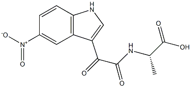 N-[[(5-Nitro-1H-indol-3-yl)carbonyl]carbonyl]-L-alanine Struktur