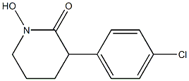 1-Hydroxy-3-(4-chlorophenyl)-2-piperidone Struktur