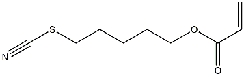 Acrylic acid 5-thiocyanatopentyl ester Struktur