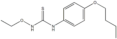 3-Ethoxy-1-(4-butoxyphenyl)thiourea Struktur