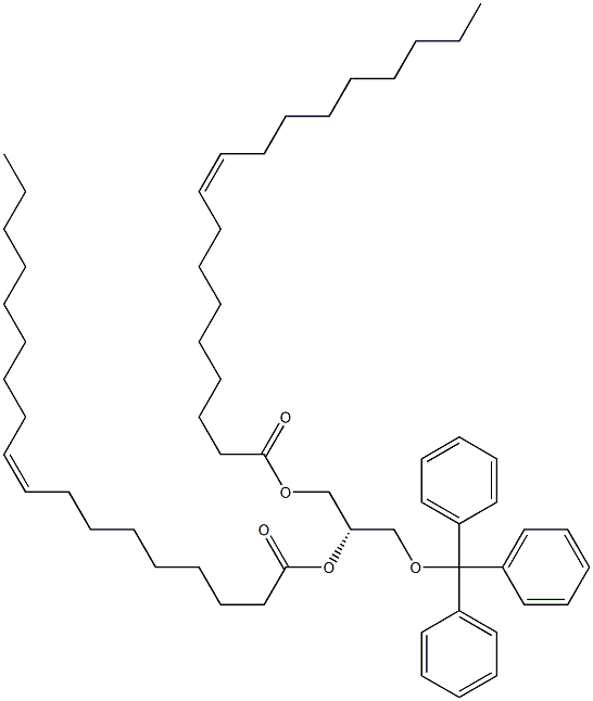 [S,(+)]-1-O,2-O-Dioleoyl-3-O-trityl-L-glycerol Struktur