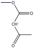 1-Methoxy-1,3-dioxobutane-2-ide Struktur