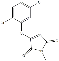 2-(2,5-Dichlorophenylthio)-N-methylmaleimide Struktur