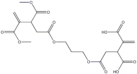 4,4'-[1,3-Propanediylbis(oxycarbonyl)]bis(1-butene-2,3-dicarboxylic acid dimethyl) ester Struktur