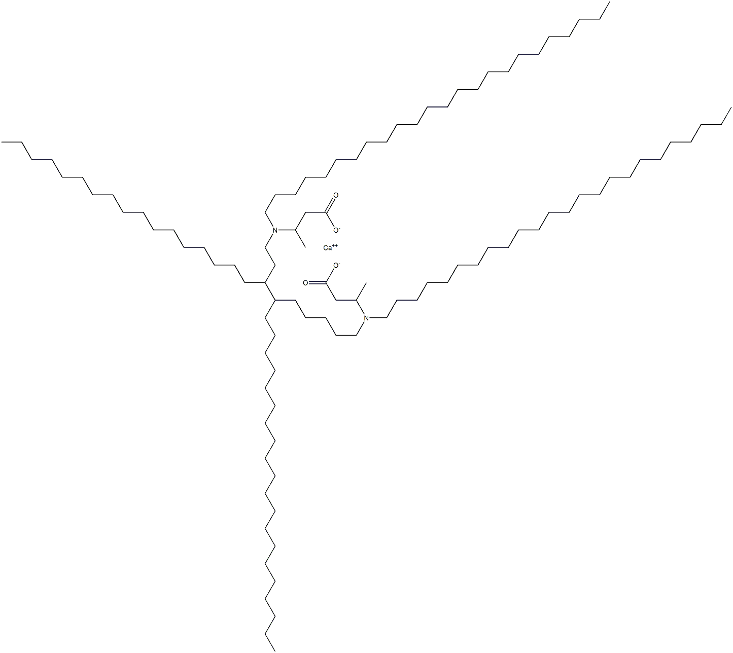 Bis[3-(ditetracosylamino)butyric acid]calcium salt Struktur