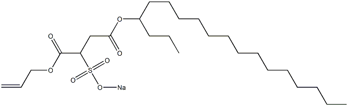 2-(Sodiosulfo)succinic acid 4-octadecyl 1-(2-propenyl) ester Struktur