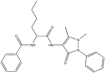 N-[1-(Antipyrinylcarbamoyl)pentyl]benzamide Struktur