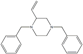 1,4-Dibenzyl-2-vinylpiperazine Struktur