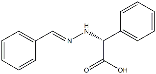 [R,(-)]-(2-Benzylidenehydrazino)phenylacetic acid Struktur