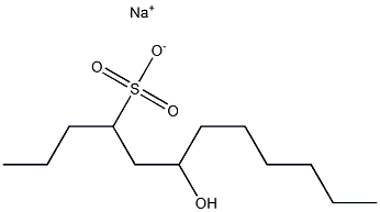 6-Hydroxydodecane-4-sulfonic acid sodium salt Struktur