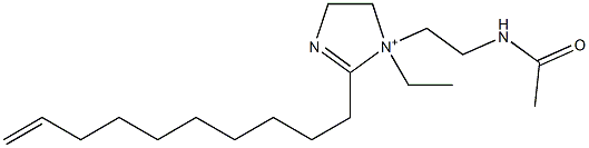 1-[2-(Acetylamino)ethyl]-2-(9-decenyl)-1-ethyl-2-imidazoline-1-ium Struktur