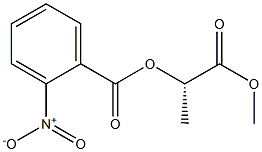 [S,(+)]-2-[(o-Nitrobenzoyl)oxy]propionic acid methyl ester Struktur