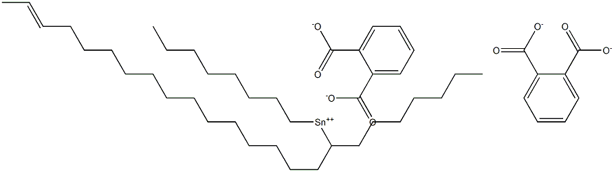 Bis[phthalic acid 1-(14-hexadecenyl)]dioctyltin(IV) salt Struktur