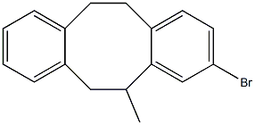 3-Bromo-5,6,11,12-tetrahydro-5-methyldibenzo[a,e]cyclooctene Struktur