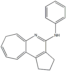 1,2,3,7-Tetrahydro-N-phenylcyclohepta[b]cyclopenta[d]pyridin-4-amine Struktur